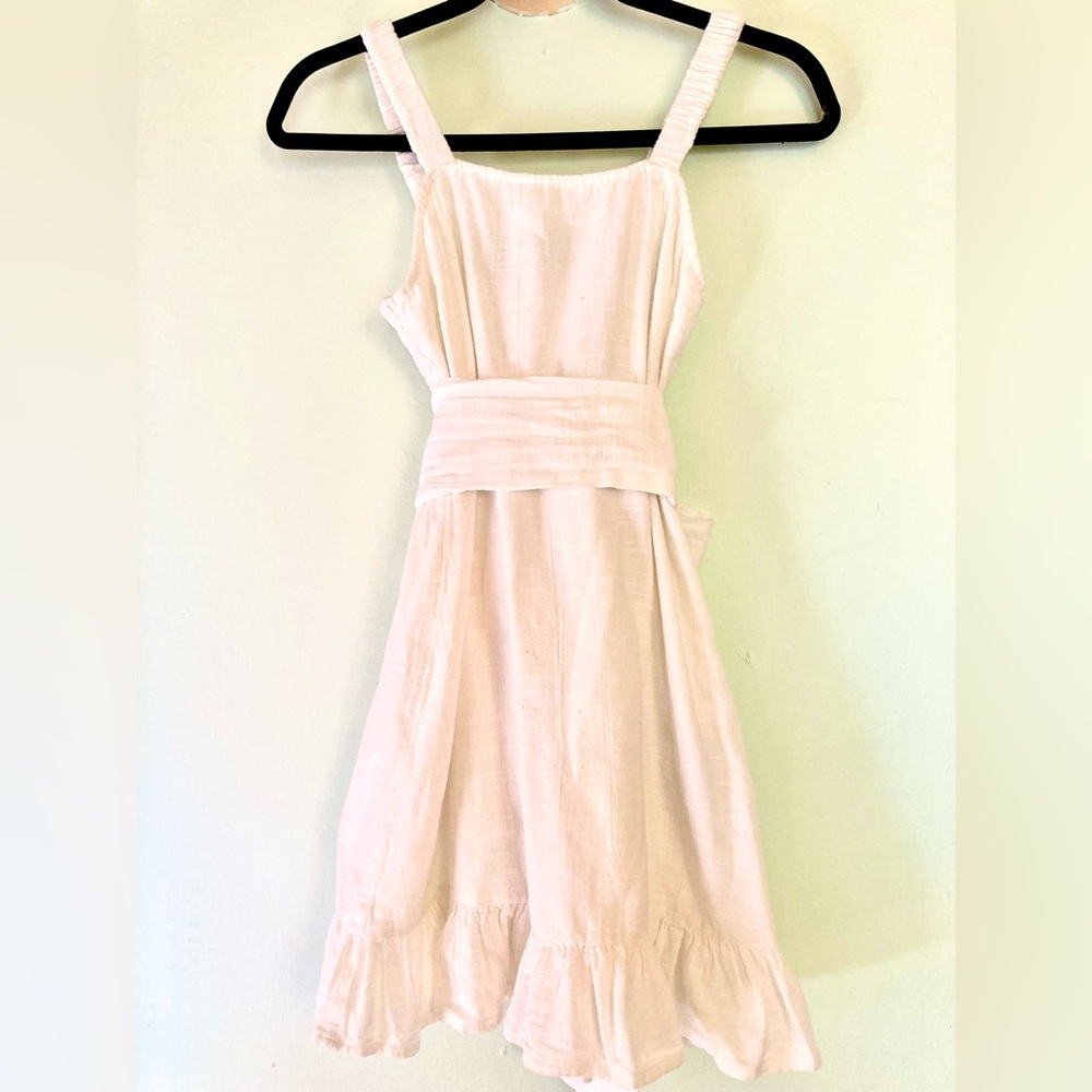 Billabong Sincerely Jules White Linen Sun Dress. XS